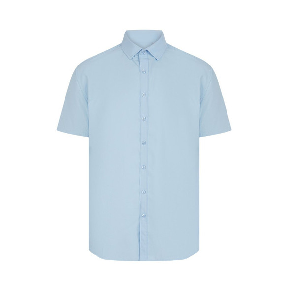 HENBURY HY588 - MEN'S SHORT SLEEVED 'COTTON FEEL' COOLPLUS® SHIRT