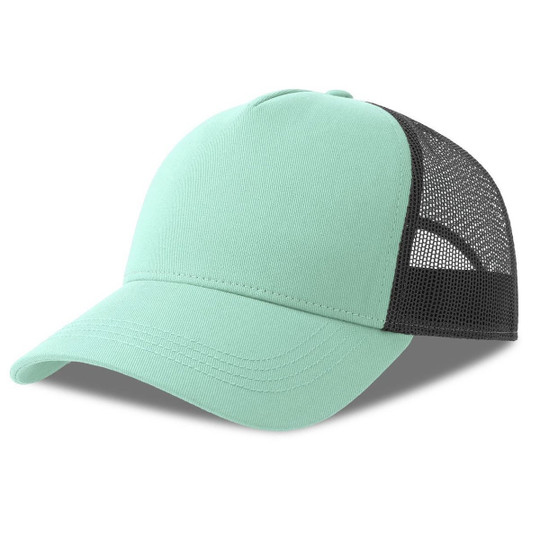 ATLANTIS HEADWEAR AT228 - 5-paneelinen puuvillainen trucker-tyylinen lippis