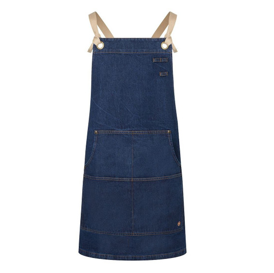 KARLOWSKY KYLS41 - Urban stil denim haklappförkläde