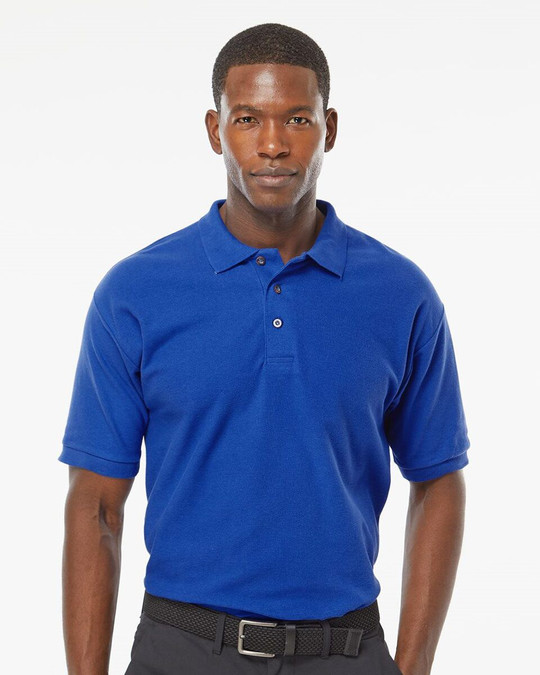 M & O Knits 7002 S/S COMBED RING SPUN PIQUÉ POLO