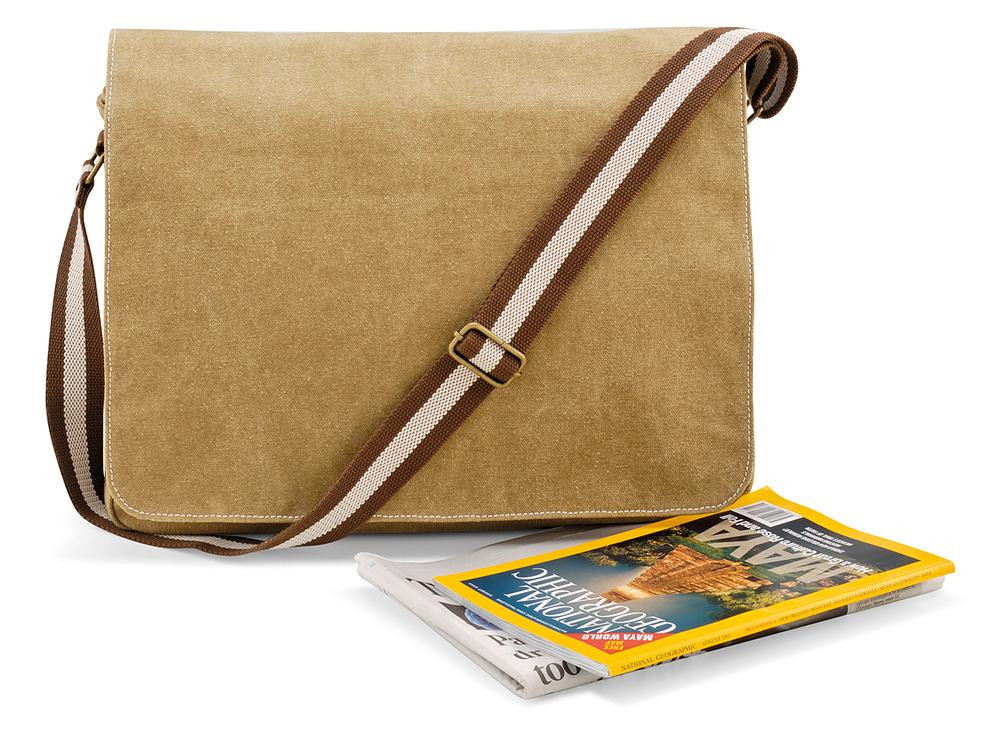 Quadra QD610 - Borsa Da Postino Vintage In Tela