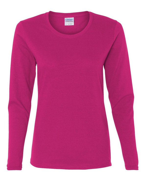 Gildan 5400L - T-shirt à manches longues en coton supérieur coupe Missy