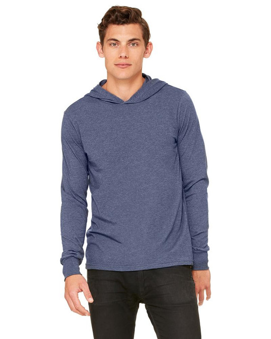 Bella+Canvas 3512 - Sudadera con capucha de manga larga unisex de jersey