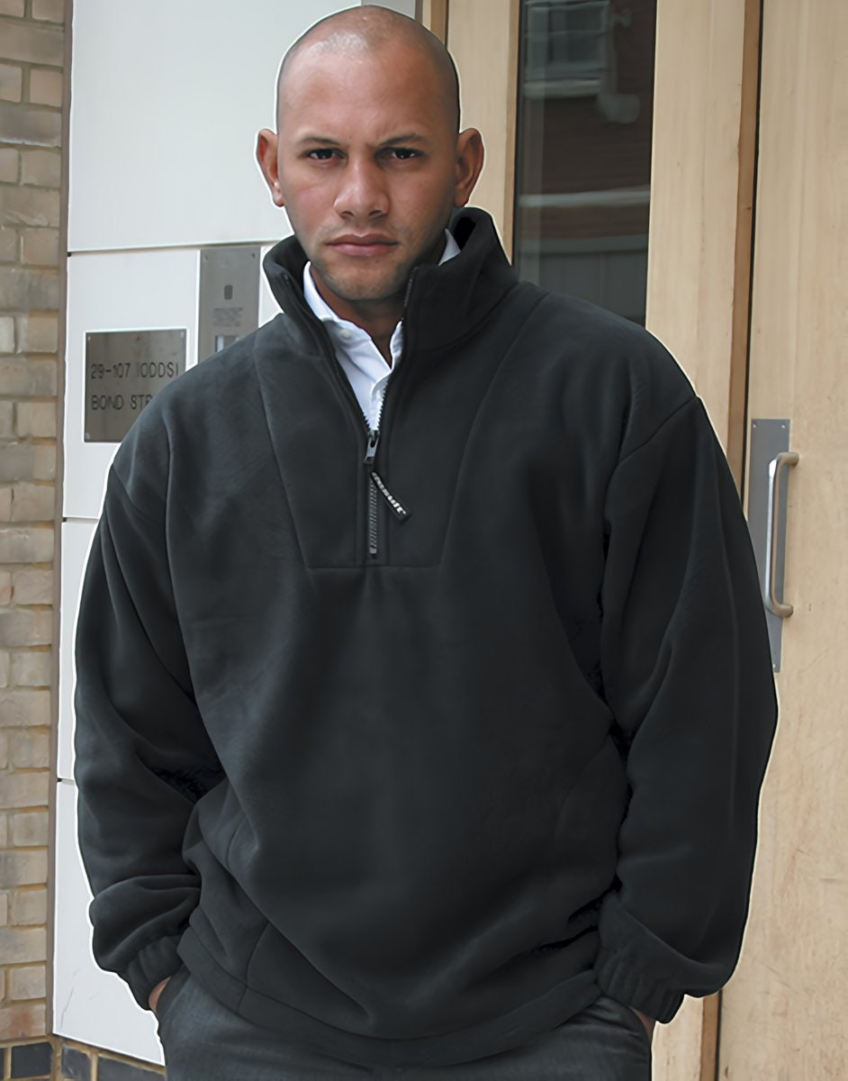 Result R33 - 1/4 Zip Fleece Top - Black | Ntextil Nederland