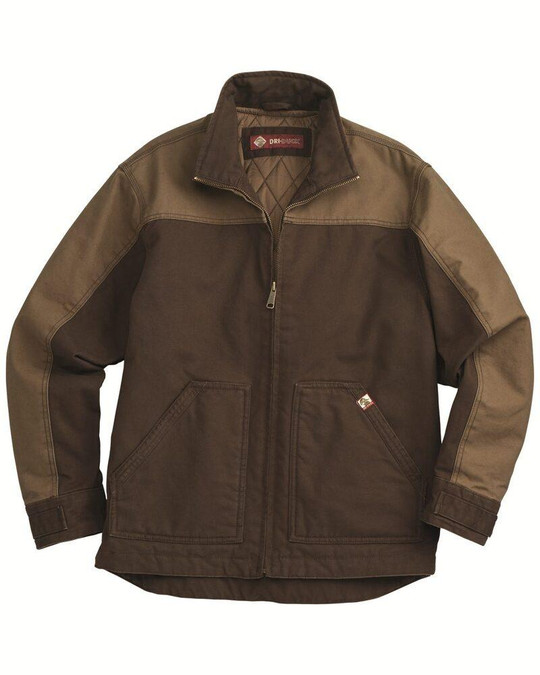 Dri Duck 5089 - Chaqueta de lona de algodón bicolor Horizon