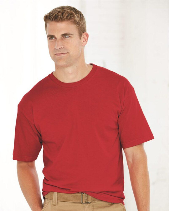 Bayside 5040 - Camiseta de Manga Corta 100% Algodón Hecha en USA