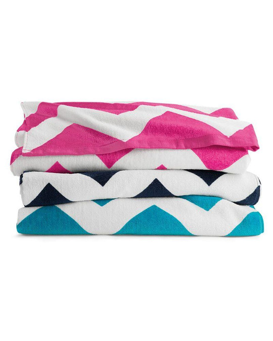 Carmel Towel Company C3060X - Toalla de Playa de Velour Chevron