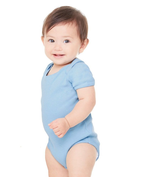 Bella+Canvas 100 - Creeper de manga corta para bebé Infant Baby Rib