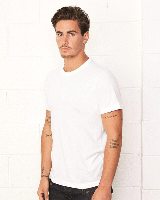 Bella+Canvas 3001USA - Remera unisex de manga corta con cuello redondo hecho en Usa