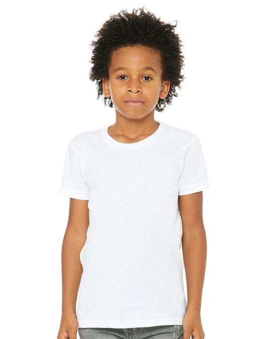 Bella+Canvas 3001Y - Remera para niños manga corta de cuello redondo Jersey