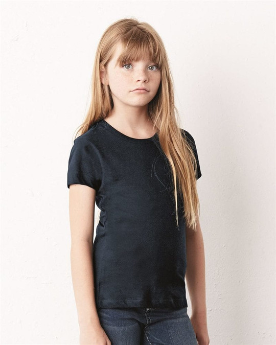 Bella+Canvas 9002 - Camiseta de Jersey de Manga Corta para Niñas