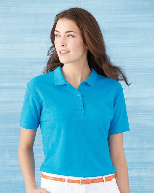 Gildan 82800L - Ladies' Premium Cotton Double Pique Sport Shirt