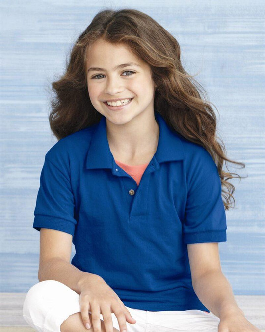 Gildan 8800B - Venta al por mayor de remera deportiva Polo DryBlend Jersey para niños