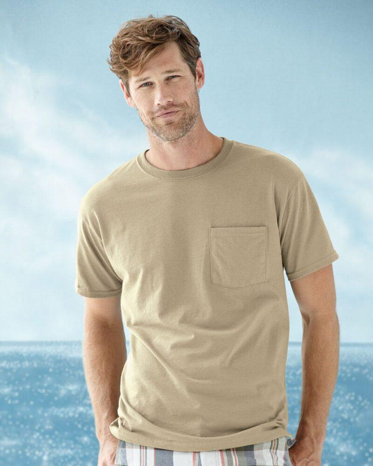 Jerzees 29MPR - Camiseta Heavyweight Blend™ 50/50 con bolsillo