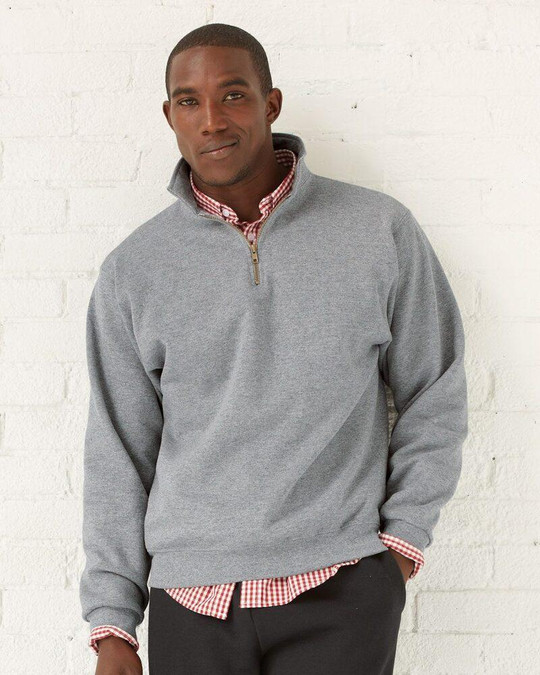 Jerzees 4528MR - Sudadera con cremallera de un cuarto NuBlend® SUPER SWEATS®