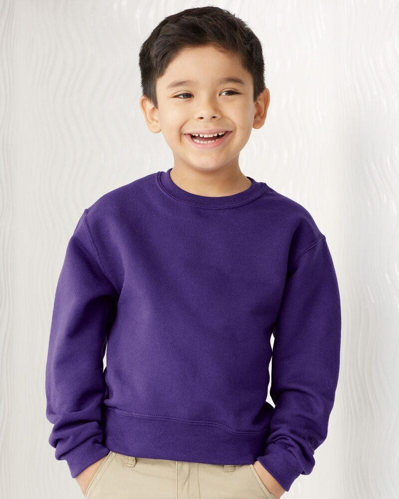 Jerzees 562BR - Sweatshirt en gros pour jeunes à col rond