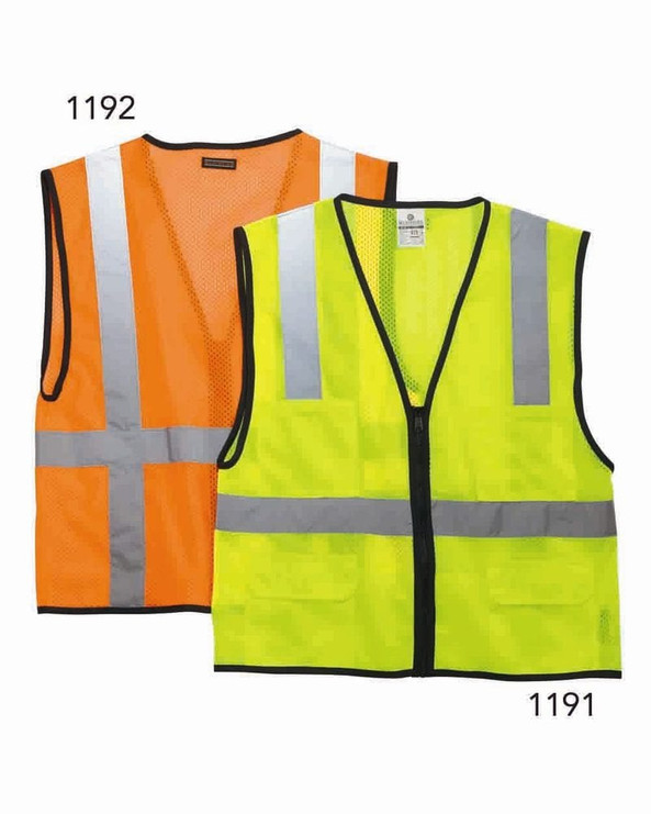 ML Kishigo 1191-1192 - Economy Six Pocket Mesh Vest
