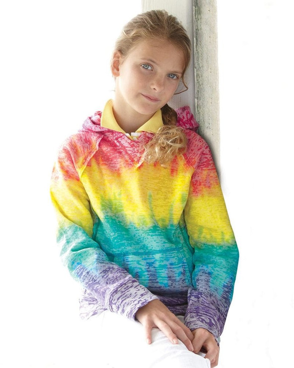 MV Sport 1162Y - Girl's Courtney V-Notch Sweatshirt