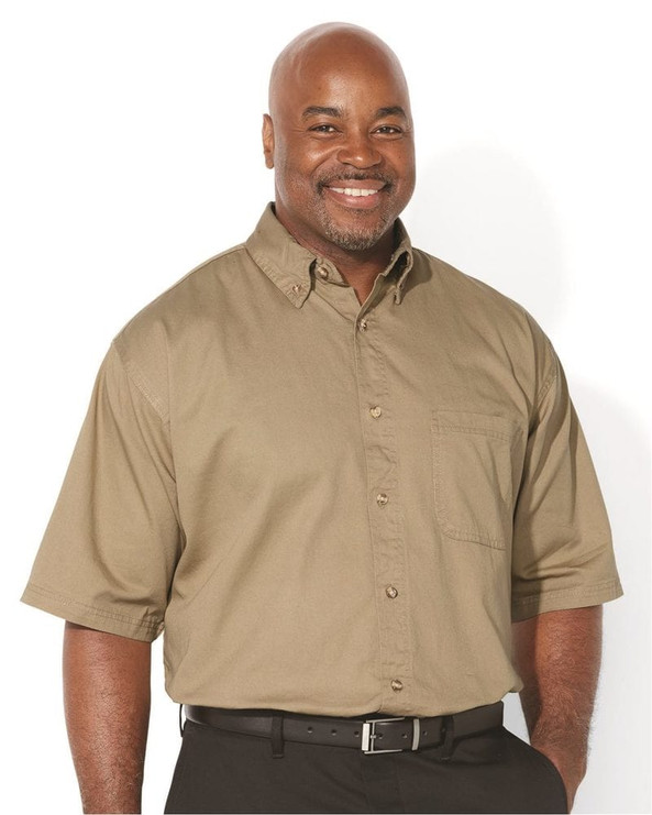 Sierra Pacific 6201 - Short Sleeve Cotton Twill Shirt Tall Sizes