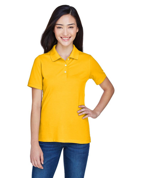 Harriton M265W - Polo Easy Blend pour femmes 5,6 oz.