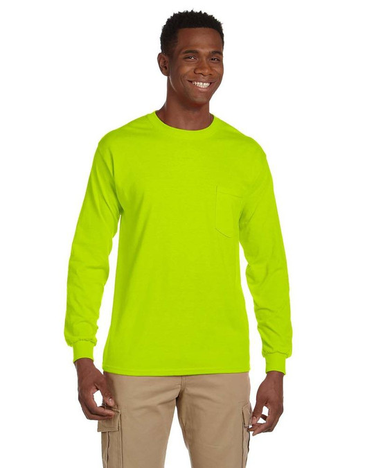 Gildan G241 - Ultra Cotton® 6 oz. T-shirt à manches longues avec poche