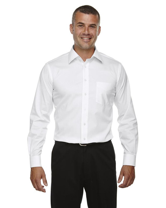Devon & Jones DG530T - Colección Tall Crown Camisa de Manga Larga Stretch Twill Sólida