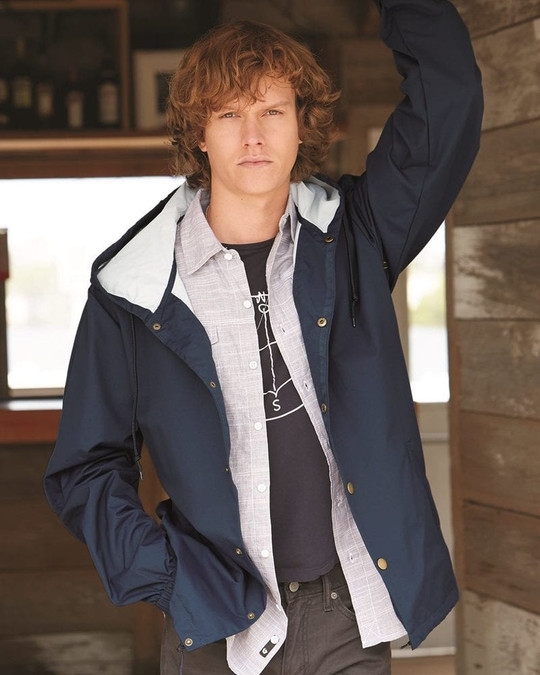 Independent Trading Co. EXP95NB - Water Resistant Hooded Windbreaker Jacket