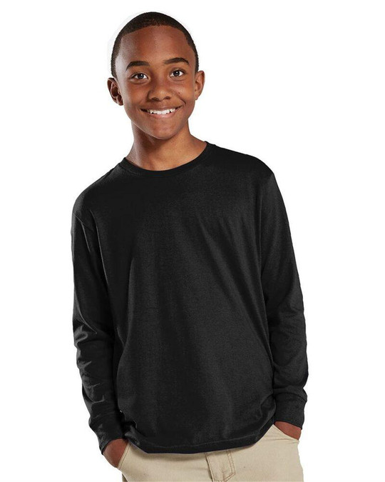 LAT 6201 - Camiseta de Manga Larga de Jersey Fino para Jóvenes