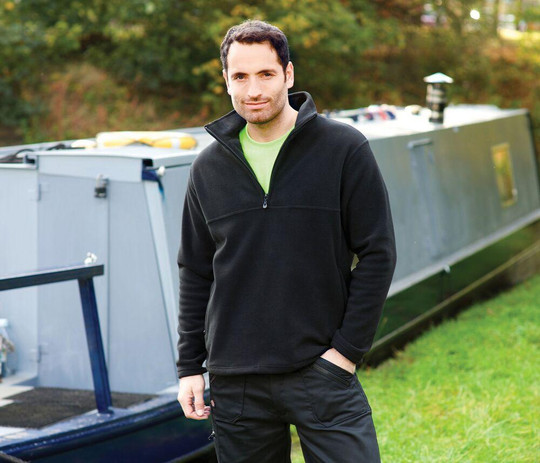 Starworld SW77N - Men's Zipped Collar Fleece