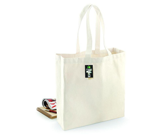 Westford mill WM623 - Shopping Bag 100% Cotton Long Handles
