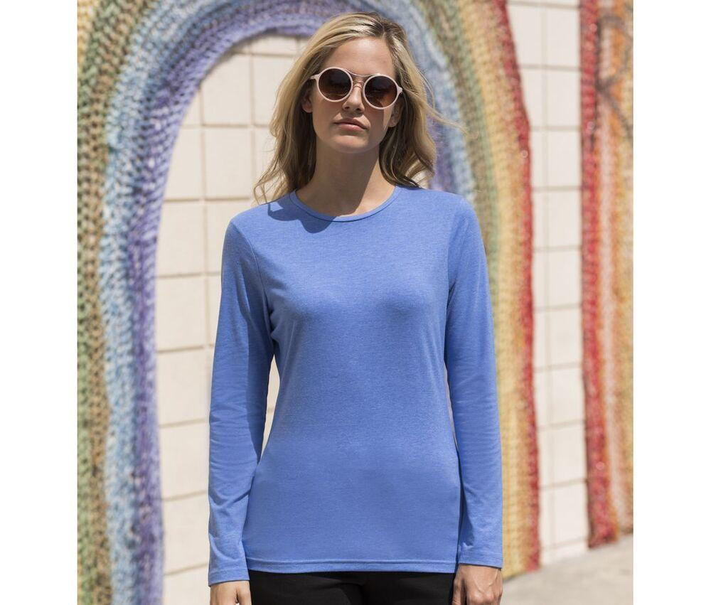 Skinnifit SK124 - Women's long-sleeved stretch T-shirt