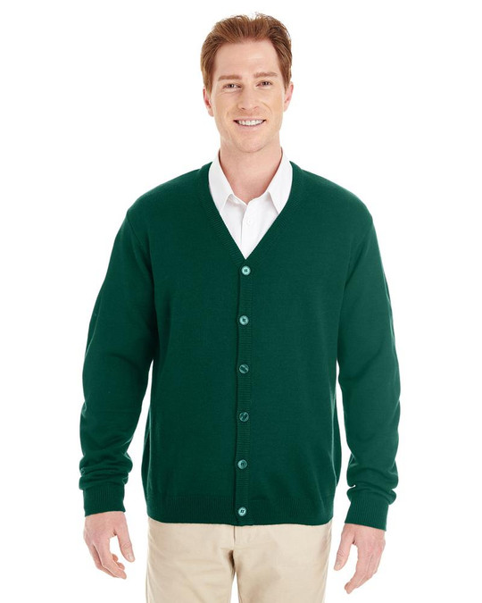 Harriton M425 - Cardigan à boutons en V pour hommes Pilbloc