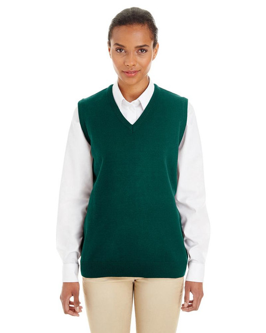 Harriton M415W - Gilet sans manches à col en V Pilbloc pour femmes