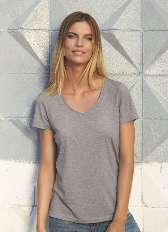 B&C BC058 - Damen-Tri-Blend V-Ausck T-Shirt