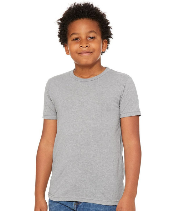 Bella+Canvas 3413Y - T-shirt à manches courtes Triblend pour jeunes