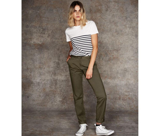 Front row FR622 - Damen strecken Chinohosen
