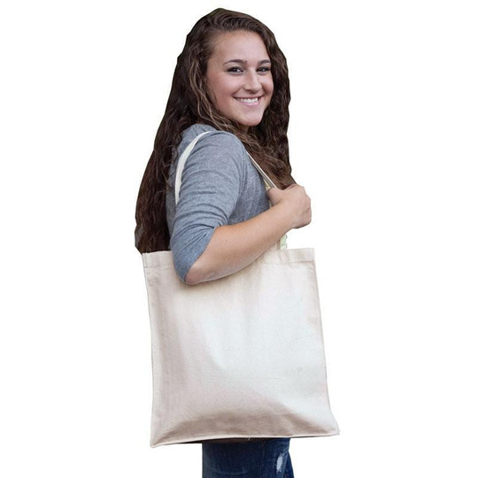 Q-Tees Q125300 - Shopper en toile avec soufflet