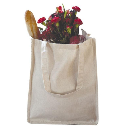 Q-Tees Q125400 - Shopper Jumbo en Toile avec Soufflet