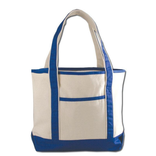 Q-Tees Q125800 - Bolso Tote Deluxe de Lona Pequeño