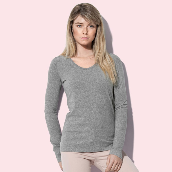 Stedman ST9720 - T-Shirt Claire Logn Sleeve V Neck