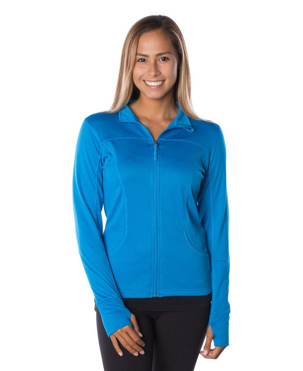 Independent Trading Co. EXP60PAZ - Womens Lightweight Poly-Tech Zip Fleece