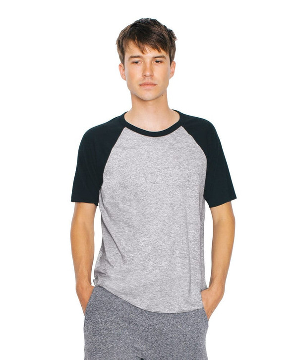 American Apparel RSABB4237W - Unisex Poly-Cotton Raglan Short Sleeve Tee