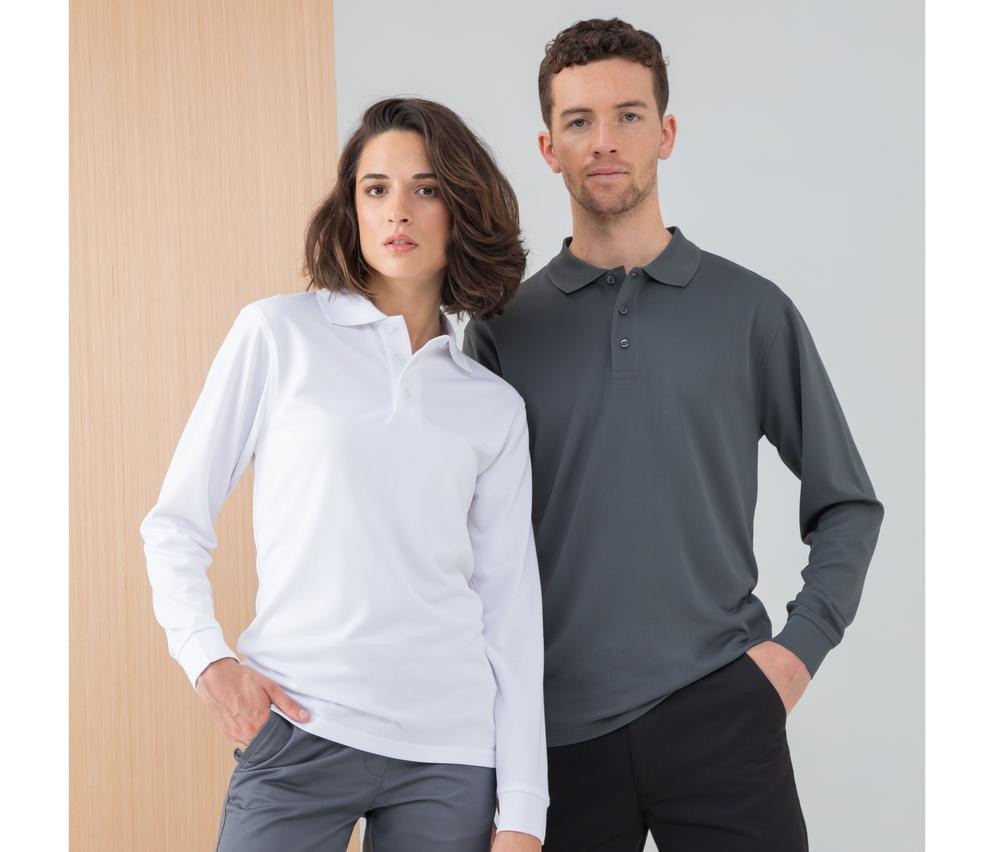 Henbury HY478 - Polo manica lunga