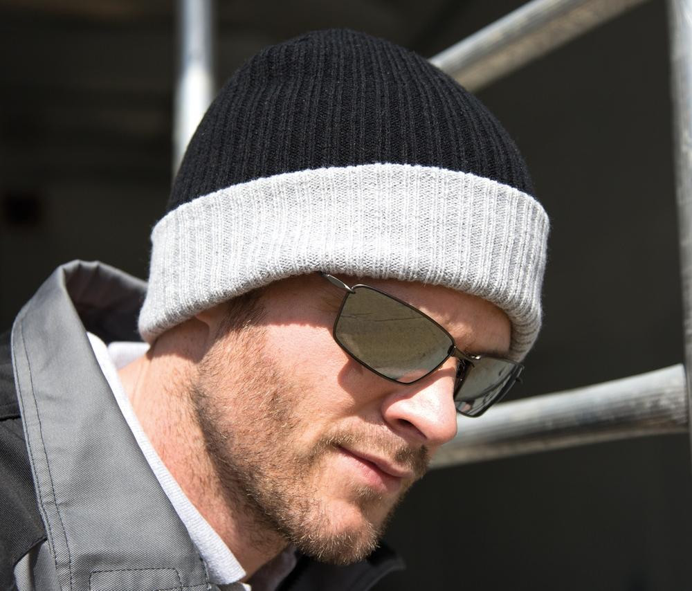 Result RC378 - Acrylic beanie with flap