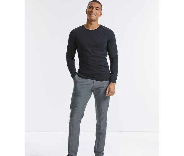 RUSSELL RU100M - Men's Organic Long Sleeve T-Shirt