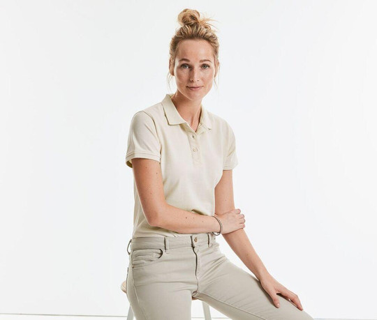 Russell RU508F - Women's organic polo