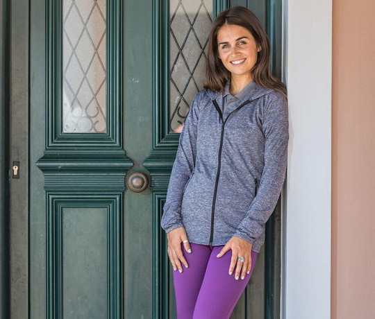 SPIRO SP277F - T-shirt de sport zippé à capuche femme