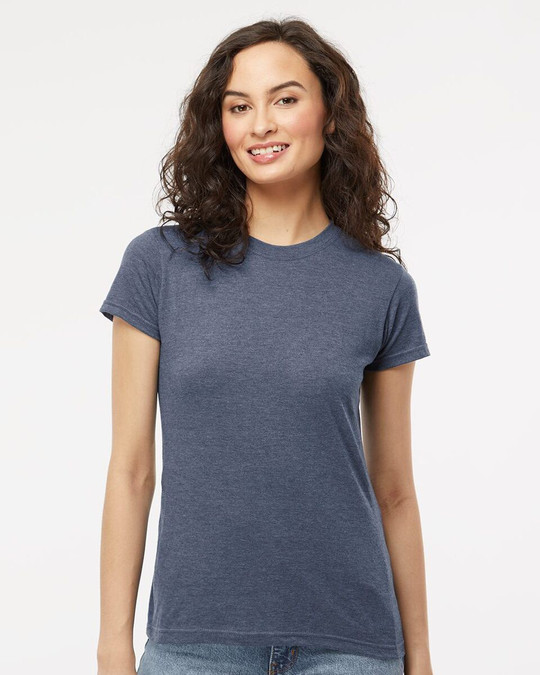 M&O 4513 - T-shirt en jersey fin pour femme