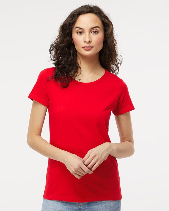 M&O 4810 - T-shirt doux au toucher or pour femme