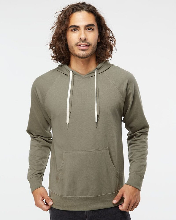 Independent Trading Co. SS1000 - Icon Unisex Lightweight Loopback Terry Hooded Sweatshirt
